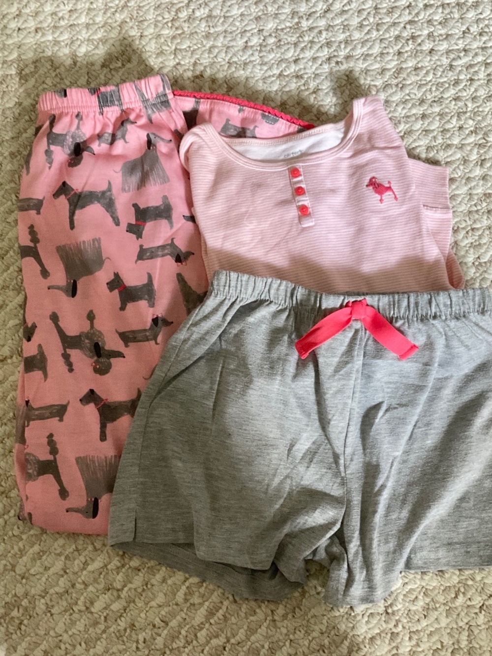 CARTER’S 3 piece pajamas - PUPPY